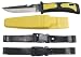 Suchen : Orig. FOX Tauchermesser mit Beinholster gelb-schwarz