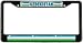 Uzbekistan Flag Black License Plate Frame Metal Holder
