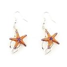 Starfish Hook Earrings by Bill Skinner