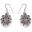 Long Earings Sterling Silver Amethyst Jewelry 1.5 inches (erg111)
