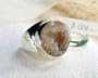 Fantastic Natural Glitter Designer Sterling Silver Druzy Quartz Geode Ring