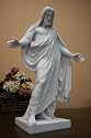 The Christus Statue, 19" White Marble Reproduction