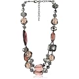 Leslie Danzis Purple Quartz 2 Row Necklace 18L