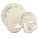 Pfaltzgraff Tea Rose 16-Piece Dinnerware Set, Service for 4