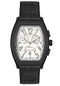 Midsize New Yorker Grand Chronograph Black Leather