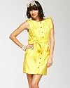 bebe Sleeveless Silk Shirt Dress
