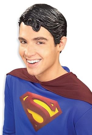 Click to buy Deluxe Adult Superman Wig - Official Superman Costumes from Amazon!