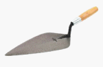 11" X 5-3/4" Wide London Patern Brick Trowel with Wooden Handle - 34-11