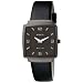 Invicta Women's Slim Collection Square Black Leather Watch #5151