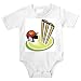 Baby clothes with cricket, helmet, headgear, wicket