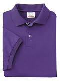 Hanes Stedman - 55-Ounce Jersey Knit Sport Shirt Purple -M