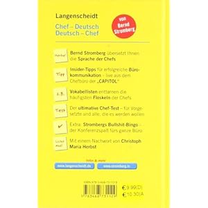 Langenscheidt Chef-Deutsch/Deutsch-Chef: Klartext am Arbeitsplatz (Langenscheidt ...-Deutsch)