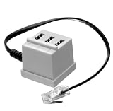 Vivanco ISDN-Analog-Adapter (RJ45-Stecker auf TAE-N/F/N-Anschlussdose)