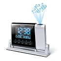 Oregon Scientific RMR329PA Atomic Projection Clock with Indoor and Outdoor Wireless Thermometer