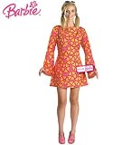 Retro 60s Barbie Doll Costume Dress & Glasses Adult 7-9