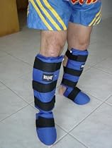 Muay Thai Shin Guards X-Large Size Blue Color