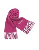 Roberto Cavalli - Roberto Cavalli Swarovski Crystal Signature Solid Wool Long Scarf Hot Pink