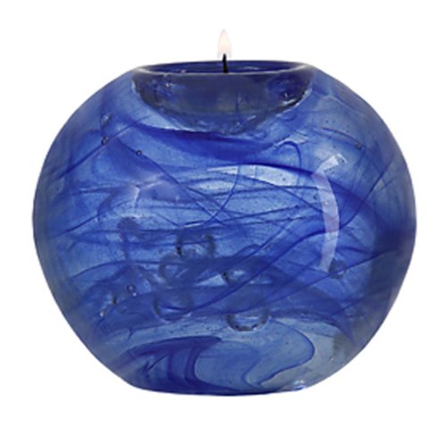 Kosta Boda Cool Moon Votive Blue