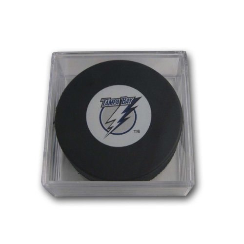 NHL Tampa Bay Lightning Souvenir Hockey Puck with Puck Square