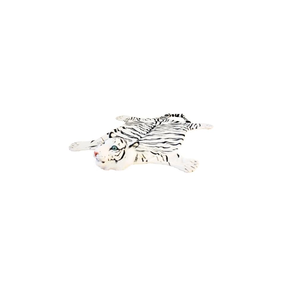 Flauschiger Tiger Teppich Tigerfell In Weiss 135cm On Popscreen