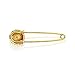 Bling Jewelry Plated Alloy Crystal Disco Ball Safety Pin Brooch Plated