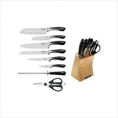 Topchef TC04 9-piece Cutlery Set with Wood Knife Block