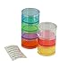 GMS® 7 Day Stackable Pill Organizer with Extra Lid for Travel - (3 Pack) 1 Small, 1 Medium and 1 Large Size and 1 Extra Lid Each