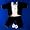 Black and White Baby Tuxedo Suit , Small Infant 5-8 Pounds