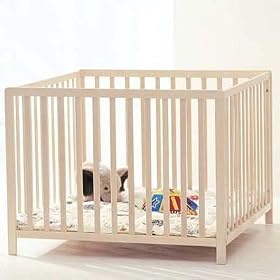 BabyDan Felix Wooden PlayPen White Wash