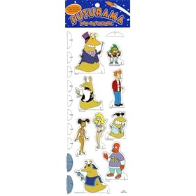  FRY AND THE SLURM FACTORY * Episode 1ACV13 * Futurama POP-OUT PEOPLE Characters & Background Set from Dark Horse Comics