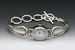 Silver Spoon Ladies Mother of Pearl Oval Silver Watch Lila