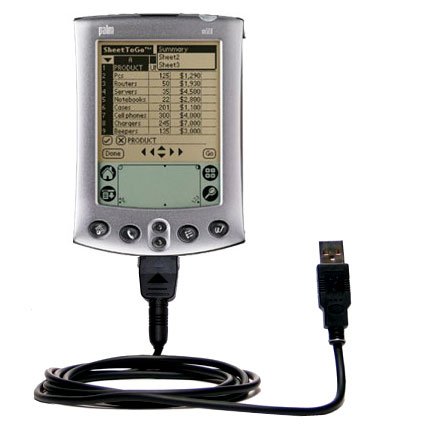 Classic Straight USB Cable for the Palm palm m505 with Power Hot Sync and Charge capabilities - uses Gomadic TipExchange Technology
