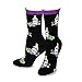 Perfect for a Celebration Party! 3 pairs of Wine and Chardonnay Glass Grapes Purple Blue Cotton Crew Socks for Women 9-11