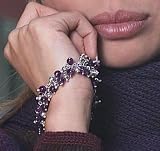 Bracelet, 'Amethyst Rain' 7.5 L x 1.2 W