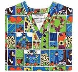 Medical Uniform - Fall Harvest Cotton V-Neck Scrub Top (XS-3X) SIZES RUN LARGE! (XL)