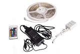 LED RGB SMD Strip 500cm mit Controller ,Trafo ,wasserdicht IP65