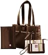 JP Lizzy Mocha Mint Classic Tote Set