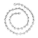 Stainless Steel Mens High Polish Disc Link Necklace