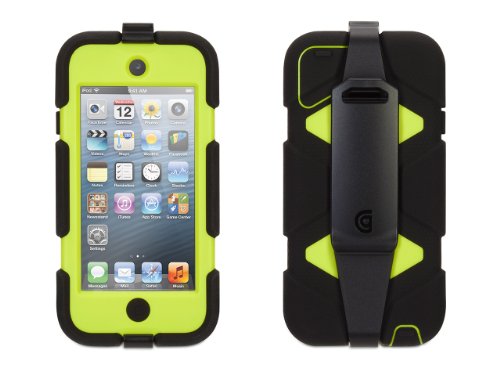 Griffin Black/ Citron Survivor Case + Belt Clip for iPod touch (5th/ 6th gen.) - Extreme-duty case