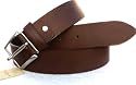 Dark Brown Italian leather belt by Kenneth Brownne -