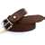 Dark Brown Italian leather belt by Kenneth Brownne -