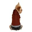 Pullover Pet Hoodie Sweater - Brown - Extra Small