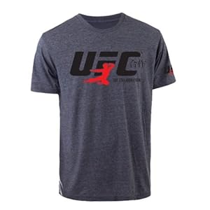 UFC Men's Bruce Lee Collaboration Tee, Charcoal Heather, Small