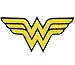 Wonder Woman Iron On Patch - WW Yellow Letter Name Logo Applique