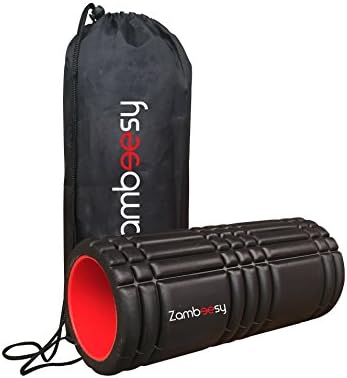Black Foam Roller - Foam Back Roller - Yoga Roller Foam, *TWO FREE EBOOKS, Trigger Point Therapy, Relieve Muscle Pain in Lower Back and Neck - Deep Tissue Massage - Regain Flexibility - Hollow Tube Constructed with Heavy-duty ABS Pipe - More Durable Than PVC Foam Rollers - **Includes TWO FREE Ebooks + Storage Bag - 100% Money Back Lifetime Guarantee.