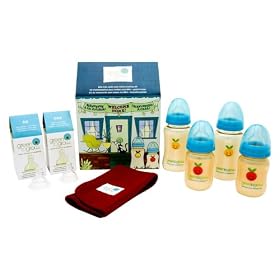 Green to Grow Welcome Home Set - Wide Neck Baby Bottles & Nipples