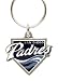 Pewter MLB Team Design Key Ring - San Diego Padres