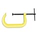 Westward 2HUK8 C-Clamp, High Visibility, 8 In, 5 In Throat