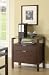 Contemporary Espresso Glass Top File Cabinet by Coaster Furniture
