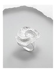 Flower Ring In 92.5 Sterling Silver